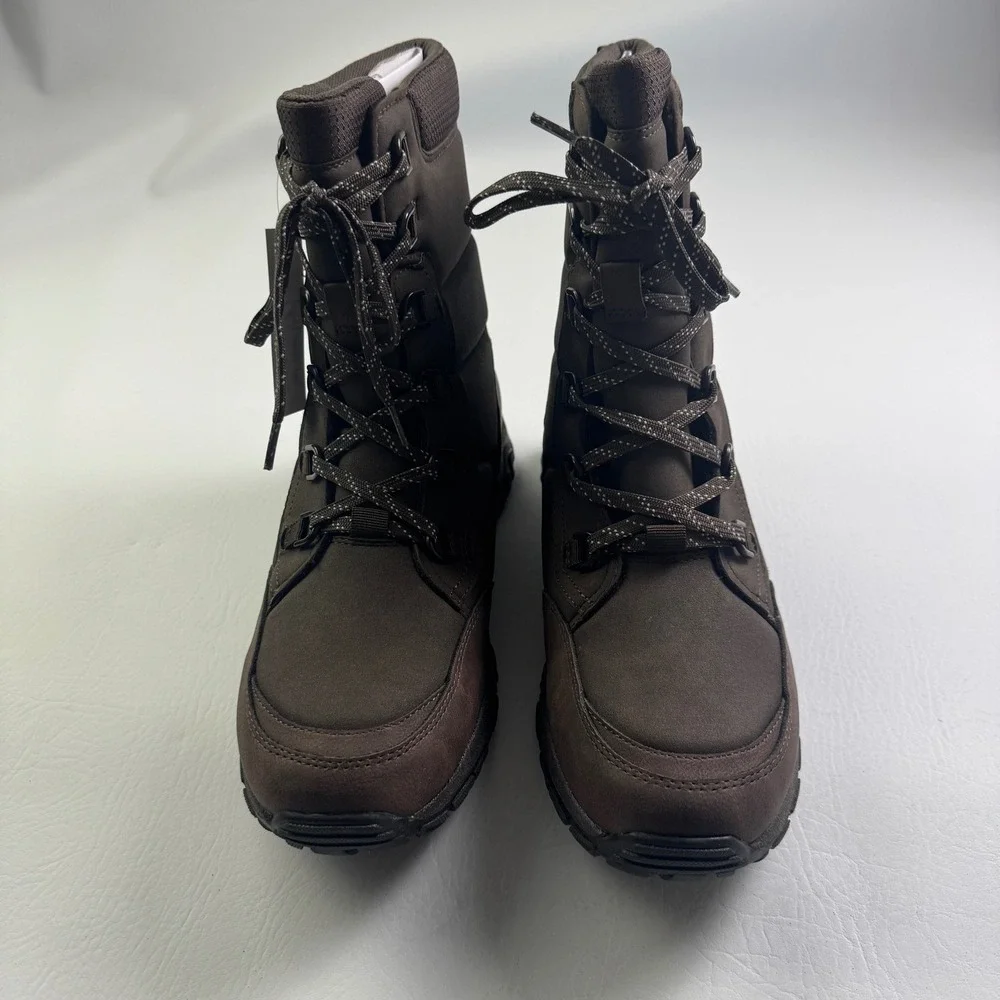 NWT Lands End Expedition Trail Waterproof Snow Boots Winter Mens Brown 11M